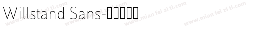 Willstand Sans字体转换